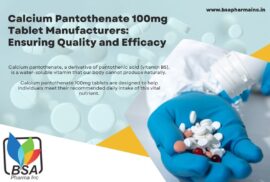 Calcium Pantothenate 100mg Tablet Manufacturers