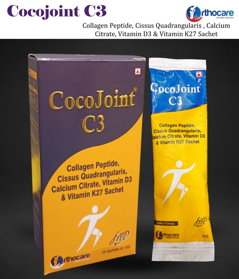 Cocojoint?C3 Sachets – Collagen Peptides, Cissus Quadrangularis, Calcium, Vitamin D3 & K2