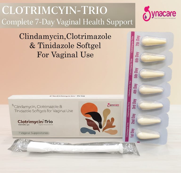 Clotrimycin-Trio Softgel Capsules – Clindamycin 100mg, Clotrimazole 100mg, Tinidazole 100mg