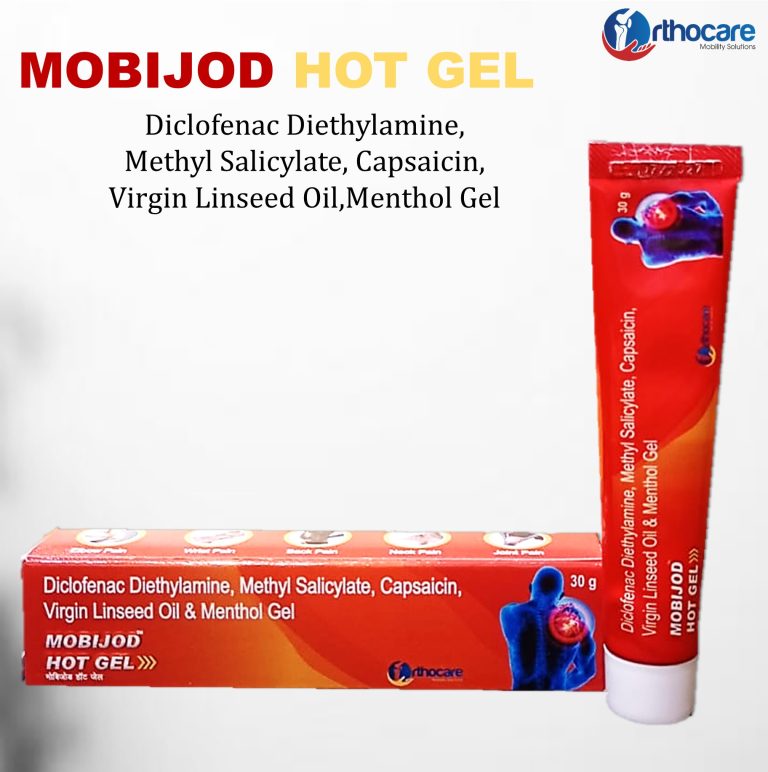 Mobijod Hot Gel – Diclofenac Capsaicin Methyl Salicylate Linseed Oil Menthol Ointment