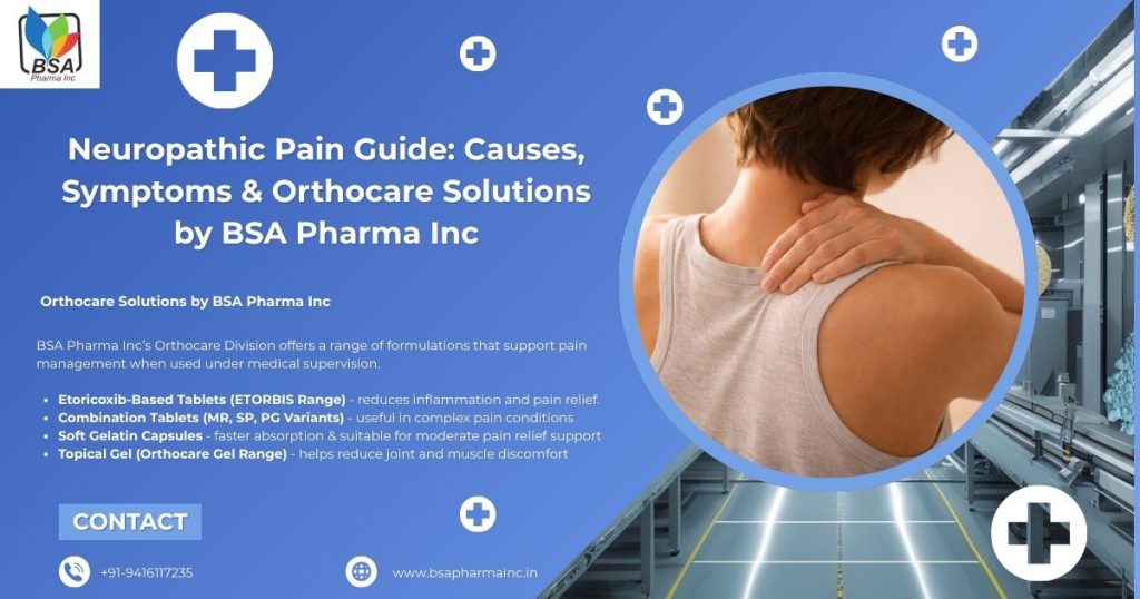 Etoricoxib tablets by BSA Pharma Inc for neuropathic pain support