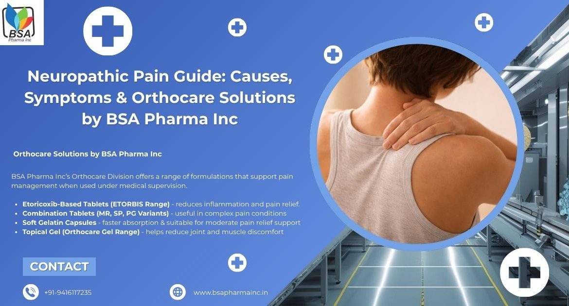 Etoricoxib tablets by BSA Pharma Inc for neuropathic pain support